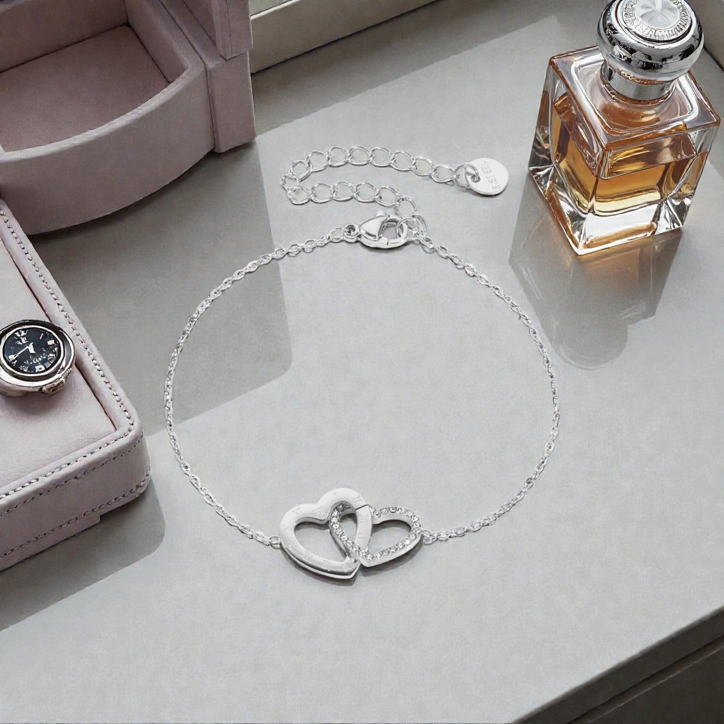 Heart Sparkle Armband (Silber)