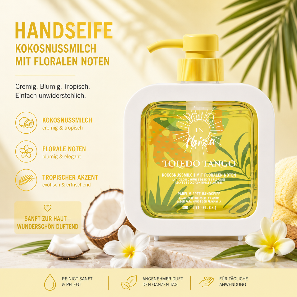 Toledo Tango Handseife – Kokosnussmilch & florale Noten