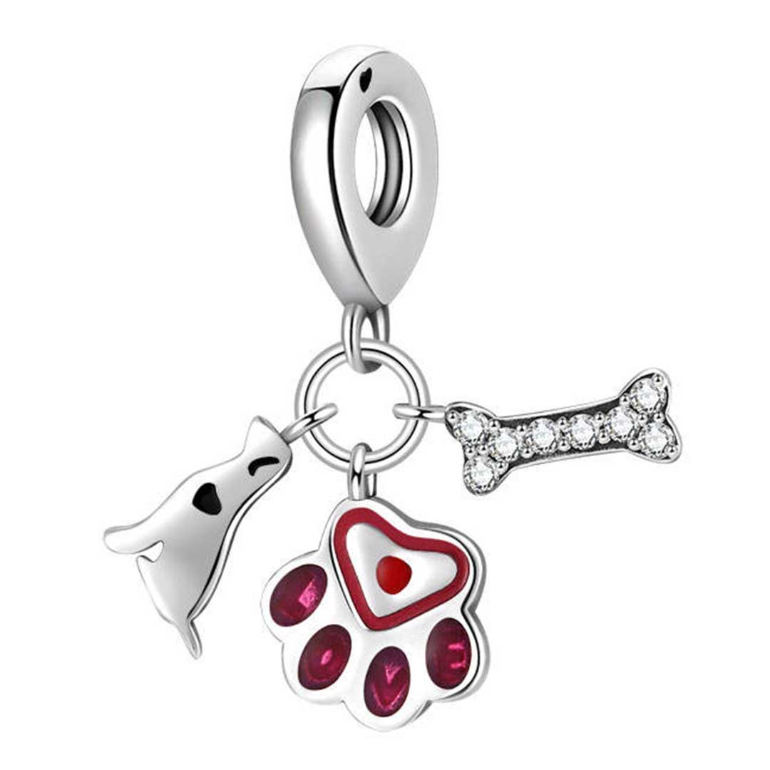 Charm - Hund/Pfote/Knochen