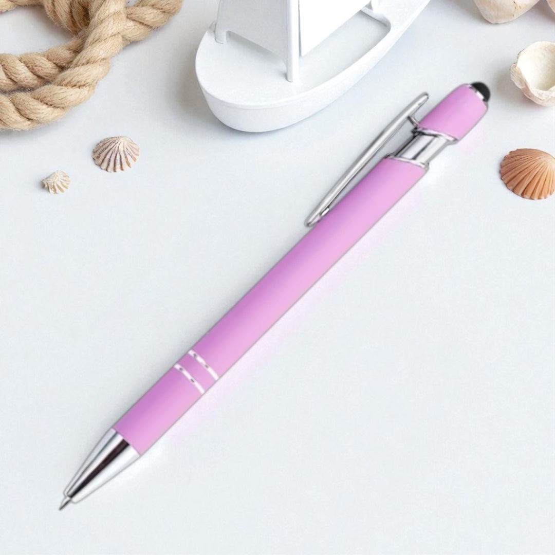 Personalisierter Kugelschreiber – matt, elegant & mit Gravur nach Wunsch (rosa)