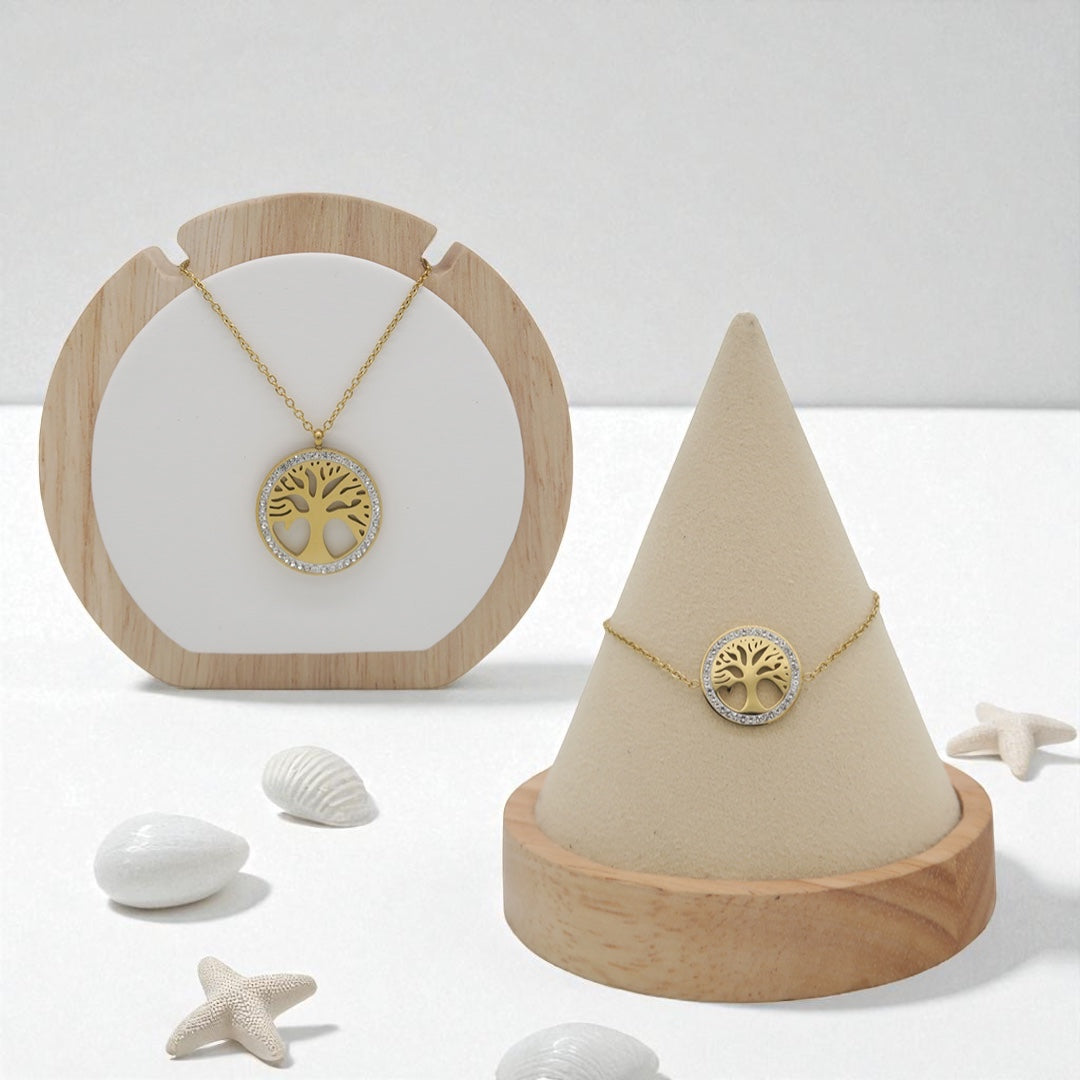 Armband/Halskette Set "Liora Tree"(Gold)
