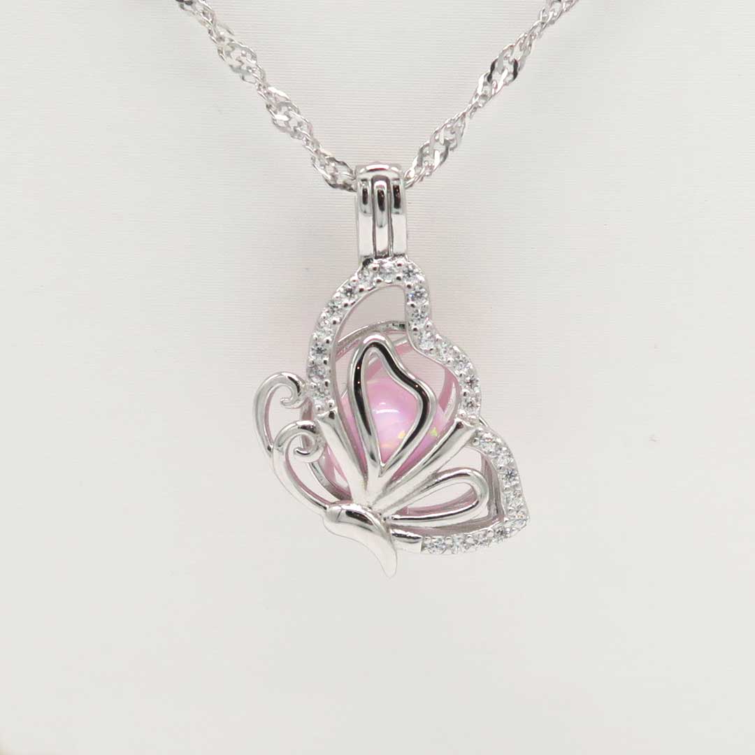 Butterfly Cage Halskette (ohne Perle)