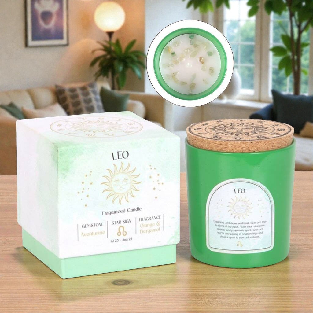 Sternzeichenkerze „Löwe“ – Bühne frei für gute Vibes