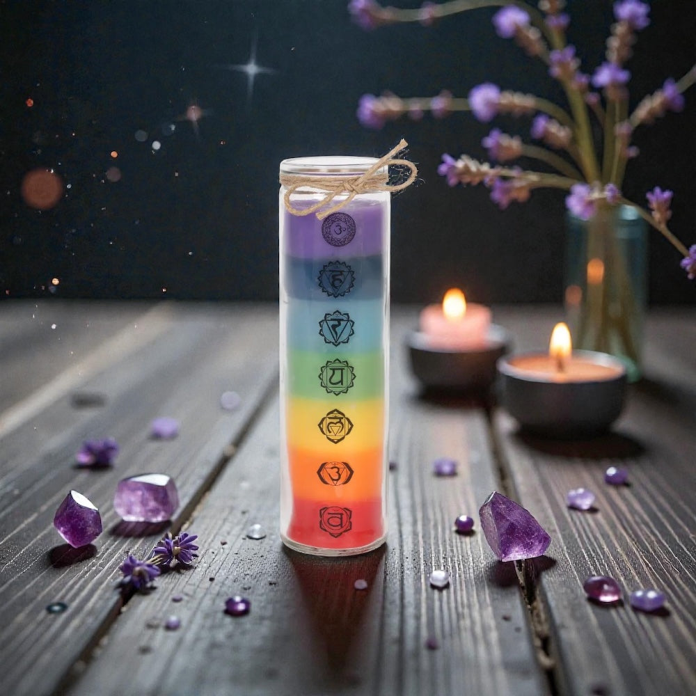 Chakra-Kerze – Bring dein Energielevel zum Leuchten!