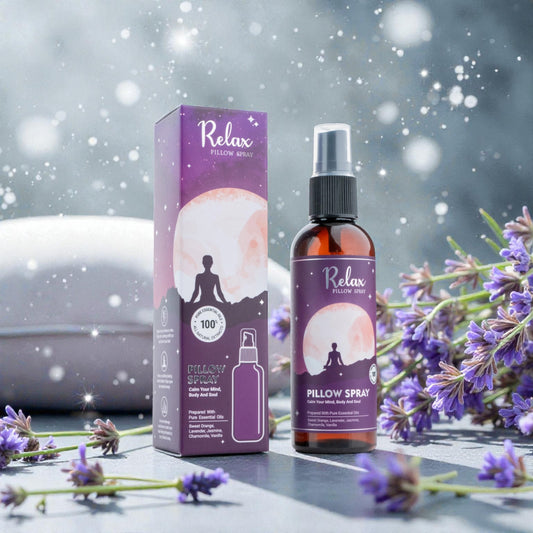 Pillow Spray „Relax“ – Gute Nacht, Gedankenkarussell