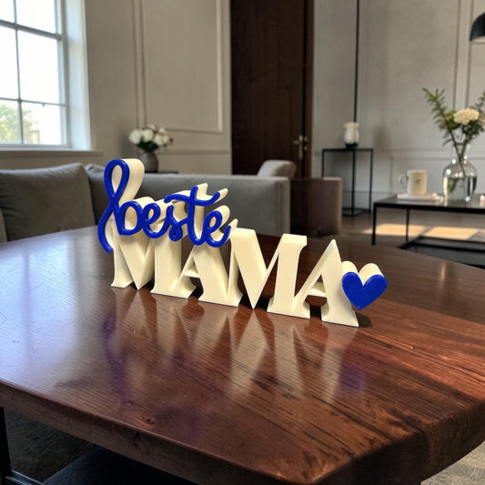 Beste Mama – personalisierter 3D-Druck Schriftzug