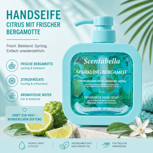 Sparkling Bergamot Handseife – Zitrus, Bergamotte & aromatische Noten