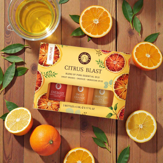 Ätherisches Öl Set „Citrus Blast“ – gute Laune zum Aufdrehen