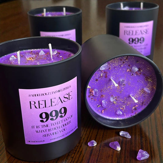 Manifestationskerze „RELEASE 999“