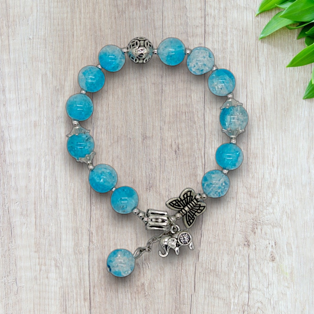 Glasperlen-Armband "Himmelstanz"