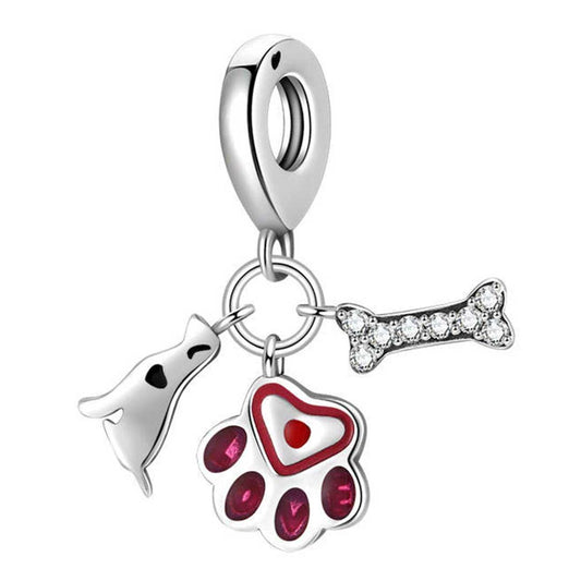 Charm - Hund/Pfote/Knochen