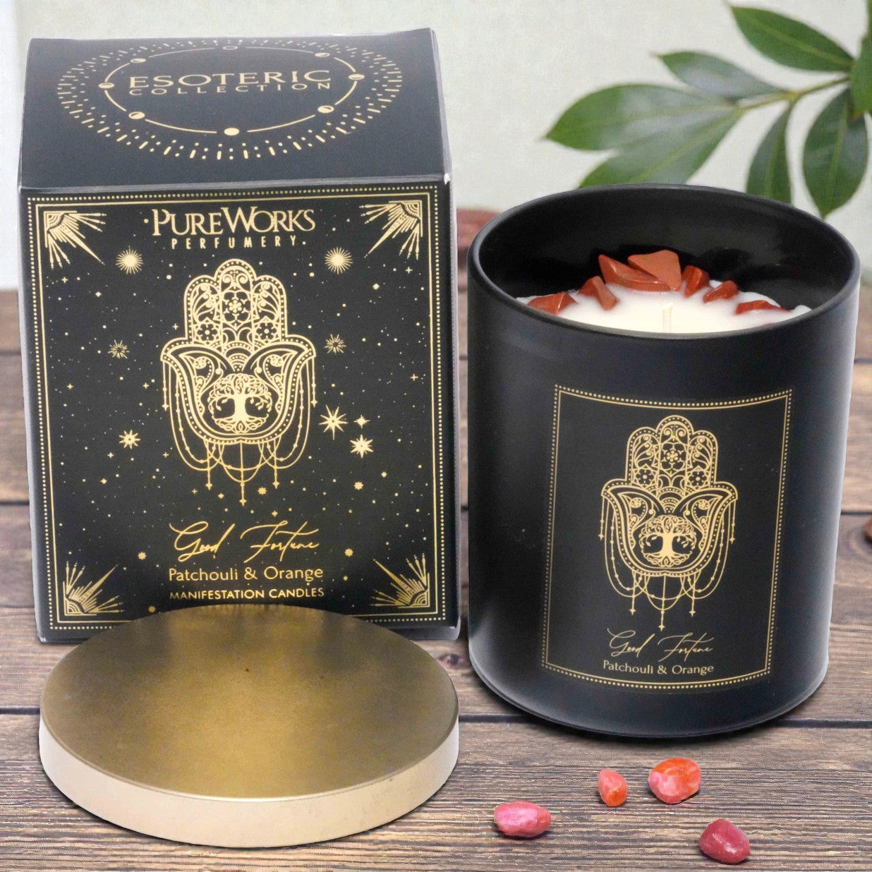 Manifestationskerze „Glück & Wohlstand“ – Mehr Fülle, bitte!