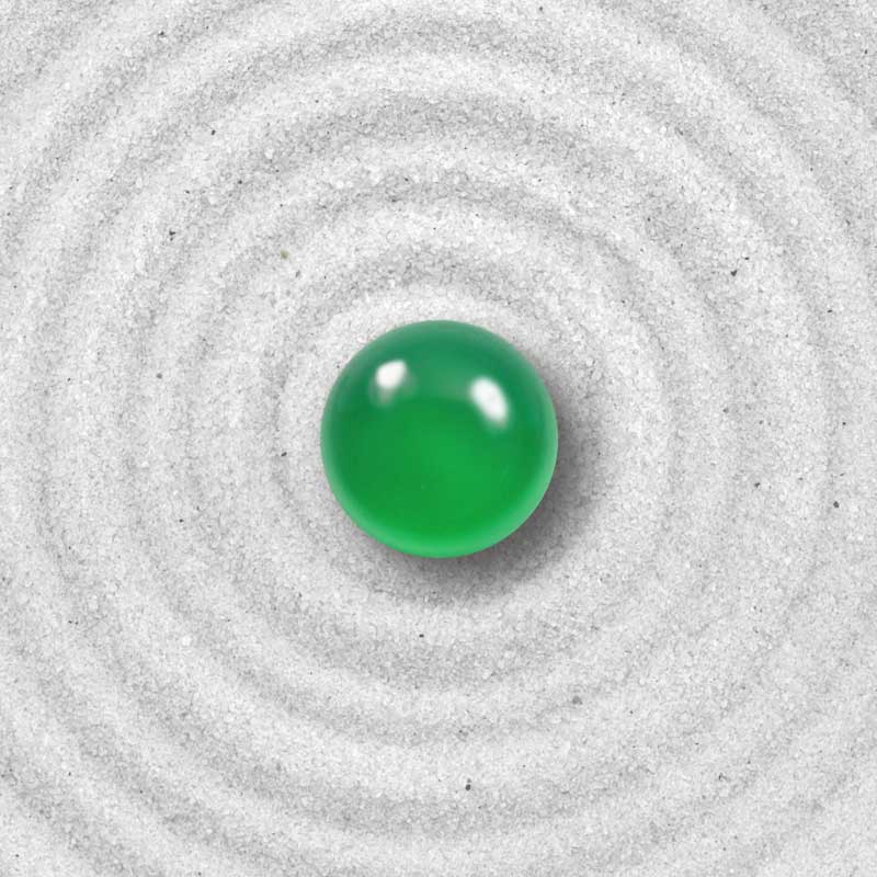 Natursteinperle - Grüner Onyx