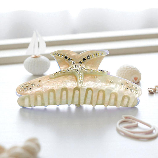 Haarklammer Seashell – maritimer Glanz für dein Haar