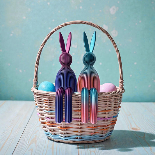 Sitzhase mit Baumelbeinen – 3D-gedruckter Osterliebling