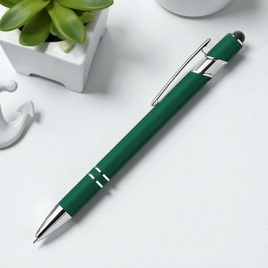 Personalisierter Kugelschreiber – matt, elegant & mit Gravur nach Wunsch (dunkel-grün)