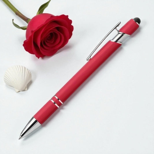 Personalisierter Kugelschreiber – matt, elegant & mit Gravur nach Wunsch (rot)