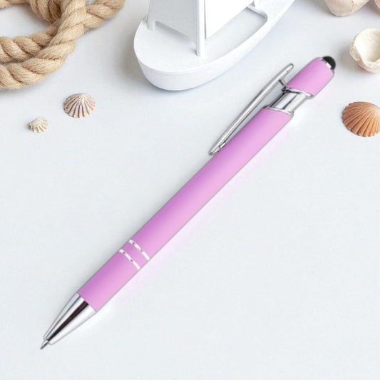 Personalisierter Kugelschreiber – matt, elegant & mit Gravur nach Wunsch (rosa)