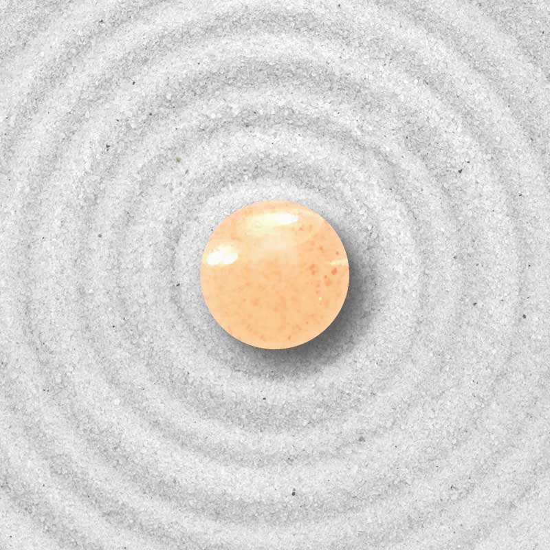 Natursteinperle - Oranger Aventurin