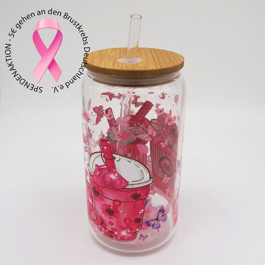 Charity-Trinkglas 450 ml – Gemeinsam stark gegen Brustkrebs