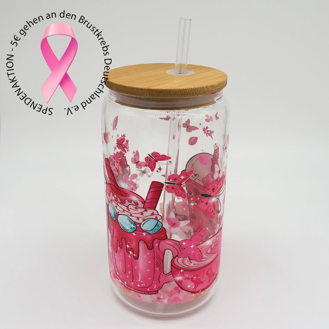 Charity-Trinkglas 450 ml – Gemeinsam stark gegen Brustkrebs