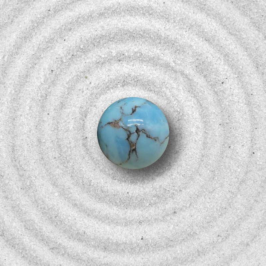 Natursteinperle - Türkis