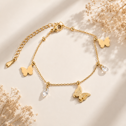 Golden Wings Armband - Eleganz mit goldenem Glow