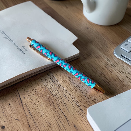 Leo Love Kugelschreiber blau/pink