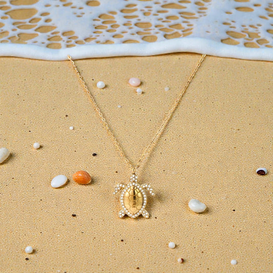 Ocean Sparkle Kette (Gold)