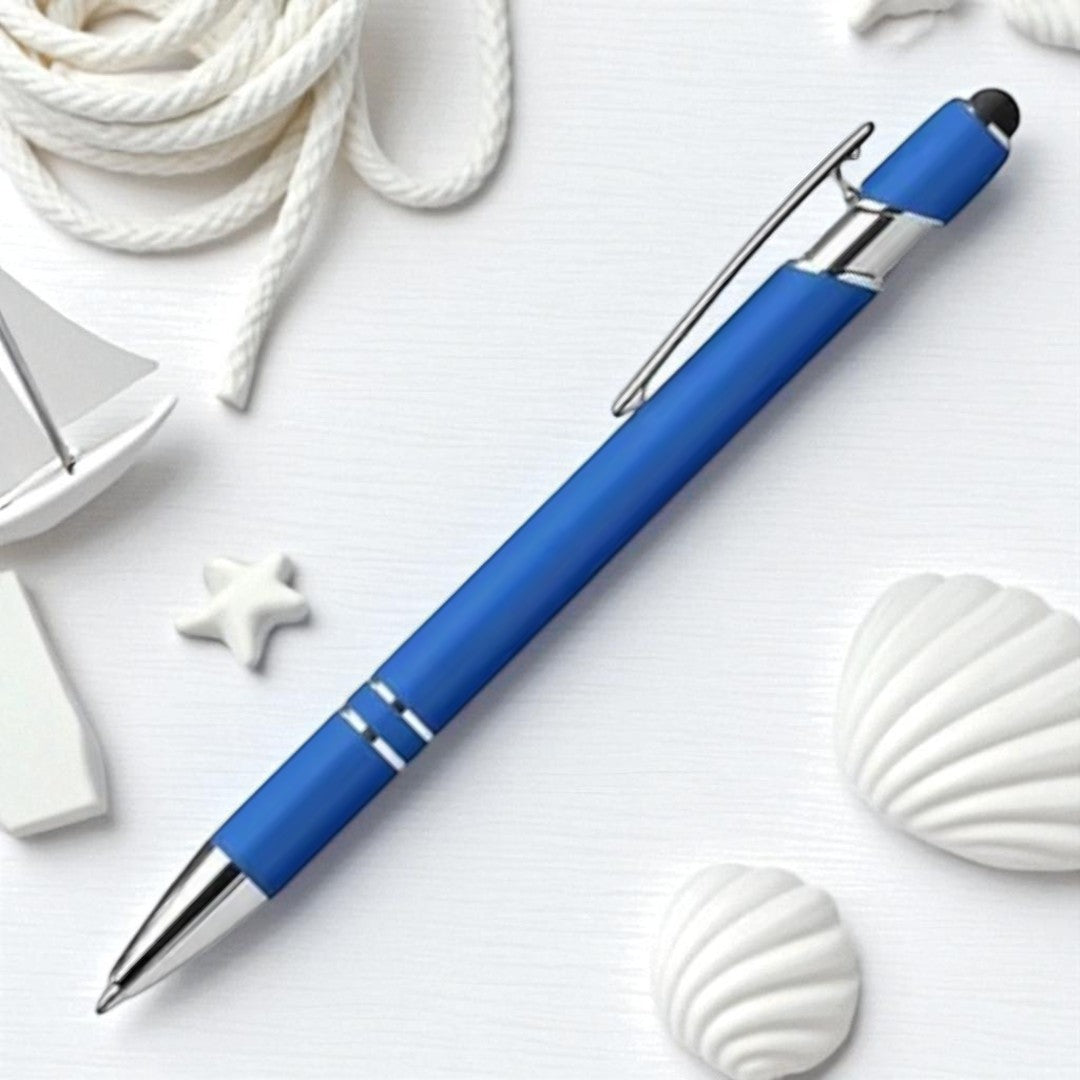 Personalisierter Kugelschreiber – matt, elegant & mit Gravur nach Wunsch (blau)