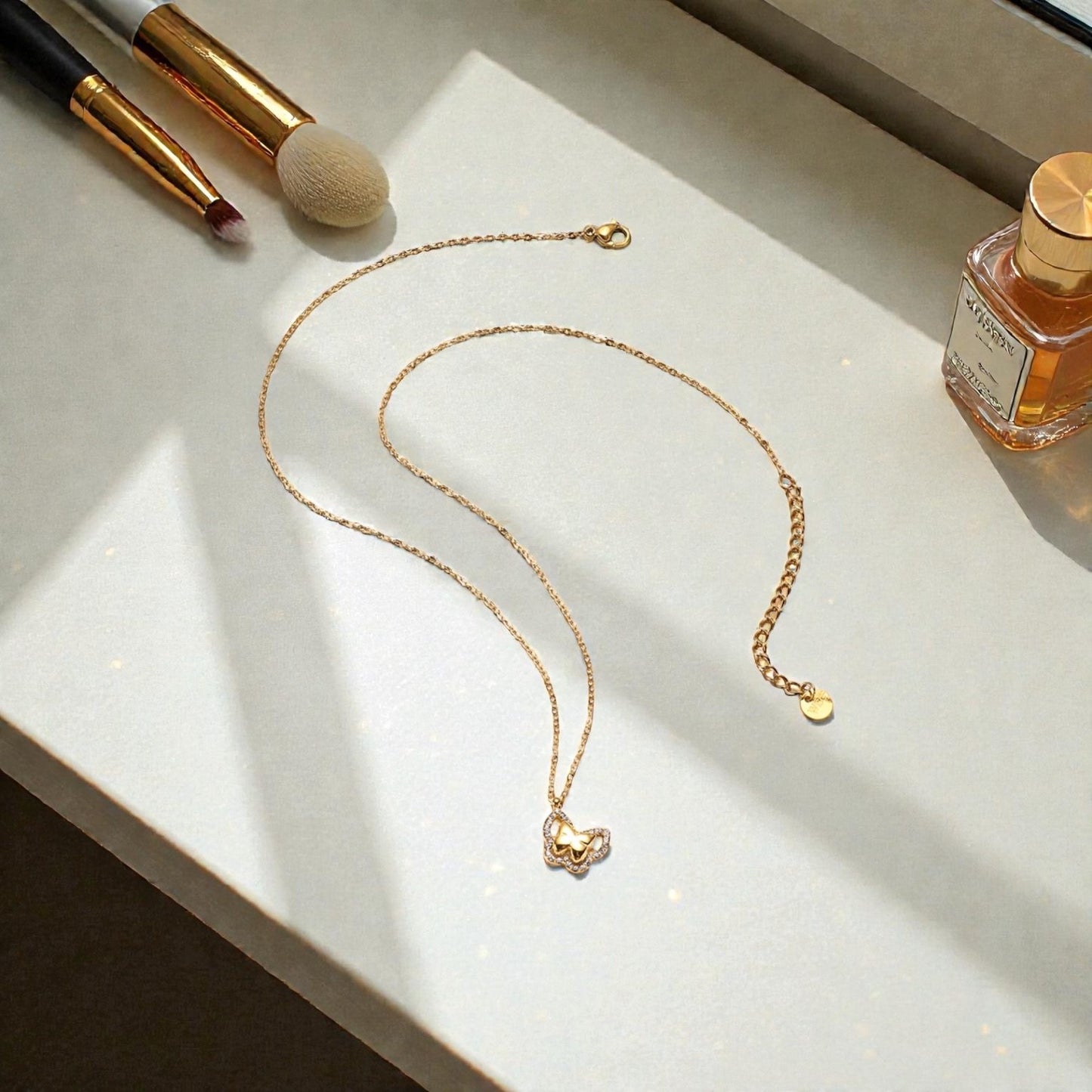 Butterfly Sparkle Kette (Gold)