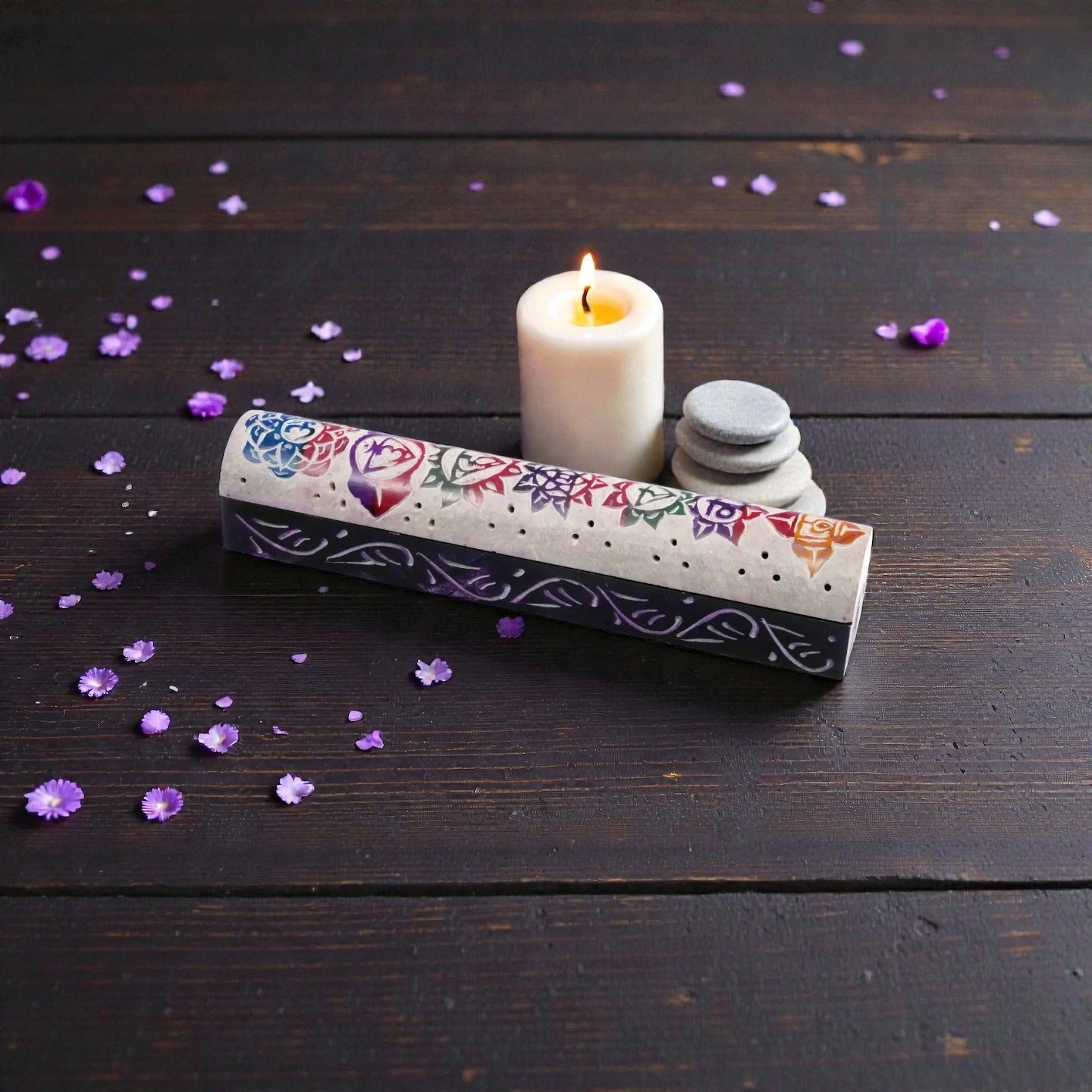 Räucherstäbchenhalter „Chakra Flow“