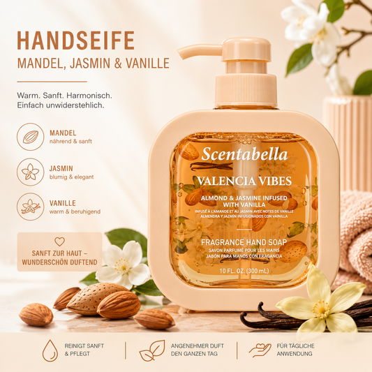 Valencia Vibes Handseife – Mandel, Jasmin & Vanille