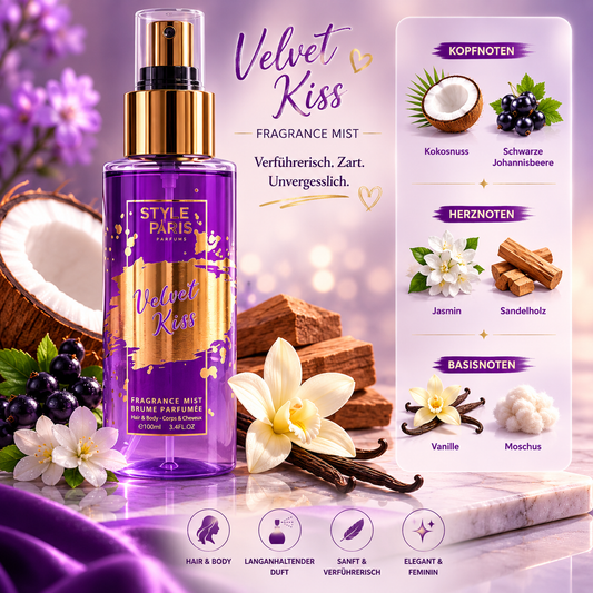 Velvet Kiss – Hair & Body Fragrance Mist 100 ml